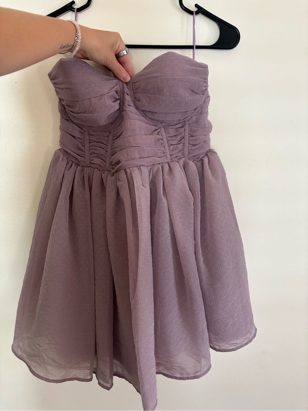 NWT Altar’s State Mauve Mini Dress Strapless